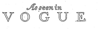 AS SEEN IN VOGUE logo