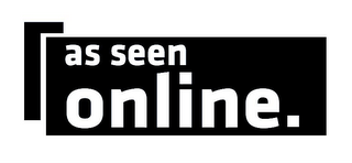 AS SEEN ONLINE. logo