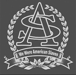 AS WE WERE AMERICAN SLAVES logo