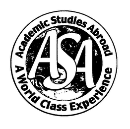 ASA ACADEMIC STUDIES ABROAD A WORLD CLASS EXPERIENCE logo