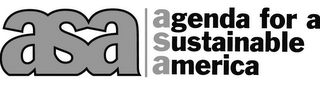 ASA AGENDA FOR A SUSTAINABLE AMERICA logo