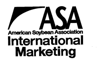 ASA AMERICAN SOYBEAN ASSOCIATION INTERNATIONAL MARKETING logo