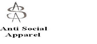 ASA ANTI SOCIAL APPAREL logo