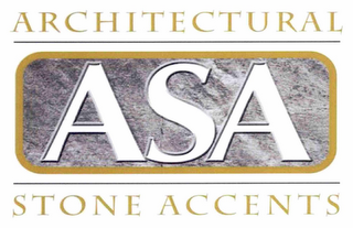ASA ARCHITECTURAL STONE ACCENTS logo