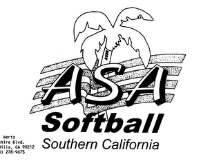 ASA SOFTBALL SOUTHERN CALIFORNIA logo