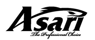 ASARI THE PROFESSIONAL CHOICE logo