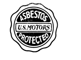 ASBESTOS PROTECTED U.S. MOTORS logo