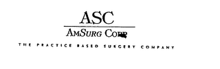 ASC AMSURG CORP THE PRACTICE BASED SURGERY COMPANY logo