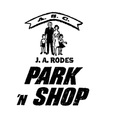 A.S.C. J.A. RODES PARK 'N SHOP logo
