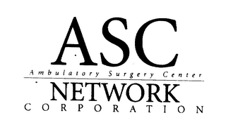 ASC NETWORK CORPORATION AMBULATORY SURGERY CENTER logo