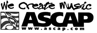 ASCAP WE CREATE MUSIC WWW. ASCAP.COM logo
