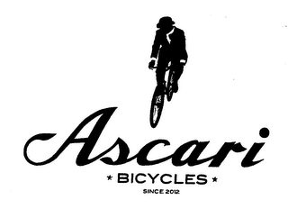 ASCARI BICYCLES SINCE 2012 logo