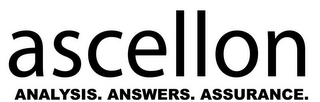 ASCELLON ANALYSIS. ANSWERS. ASSURANCE. logo