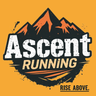 ASCENT RUNNING RISE ABOVE. logo
