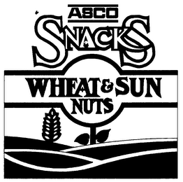 ASCO SNACKS WHEAT & SUN NUTS A WORLD OF NATURAL GOODNESS logo