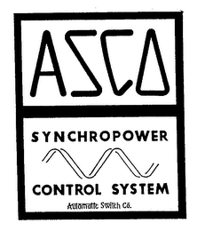 ASCO SYNCHROPOWER CONTROL SYSTEM AUTOMATIC SWITCH CO. logo