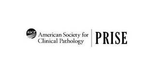 ASCP AMERICAN SOCIETY FOR CLINICAL PATHOLOGY PRISE logo