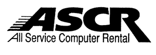ASCR ALL SERVICE COMPUTER RENTAL logo