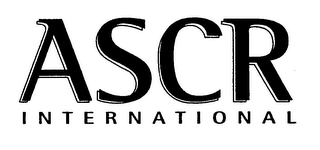 ASCR INTERNATIONAL logo