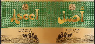 ASEEL PURE GHEE PURE DAIRY BUTTER GHEE SINCE 1976 logo