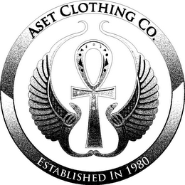 ASET CLOTHING CO. ESTABLISHED IN 1980 logo