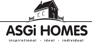 ASGI HOMES INSPIRATIONAL · IDEAL · INDIVIDUAL logo
