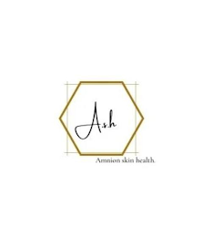A.S.H AMNION SKIN HEALTH. logo