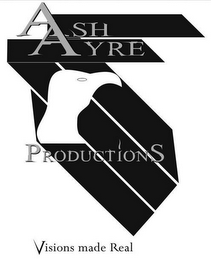 ASH AYRE PRODUCTIONS VISIONS MADE REAL logo