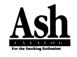 ASH CATALOG FOR THE SMOKING ENTHUSIAST logo