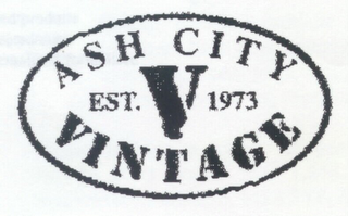 ASH CITY VINTAGE V EST. 1973 logo
