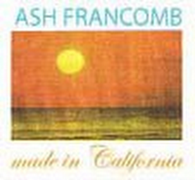 ASH FRANCOMB MADE IN CALIFORNIA logo