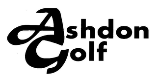 ASHDON GOLF logo