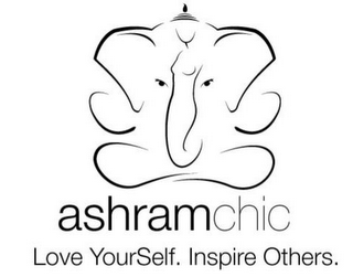 ASHRAMCHIC LOVE YOURSELF. INSPIRE OTHERS. logo