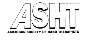 ASHT AMERICAN SOCIETY OF HAND THERAPISTS logo