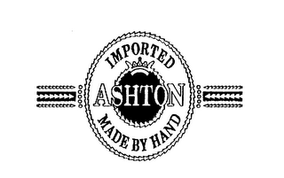 ASHTON IMPORTED MADE BY HAND logo