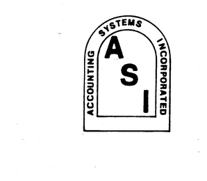 ASI ACCOUNTING SYSTEMS ONCORPORATED logo
