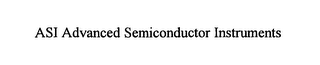 ASI ADVANCED SEMICONDUCTOR INSTRUMENTS logo