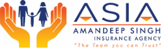 ASIA AMANDEEP SINGH INSURANCE AGENCY "THE TEAM YOU CAN TRUST" logo