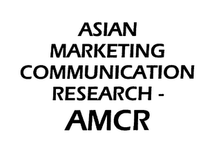 ASIAN MARKETING COMMUNICATION RESEARCH - AMCR logo