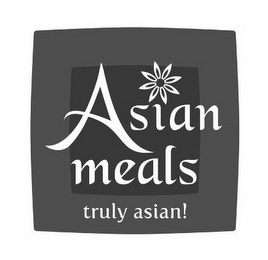 ASIAN MEALS TRULY ASIAN! logo