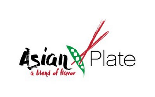 ASIAN PLATE A BLEND OF FLAVOR logo