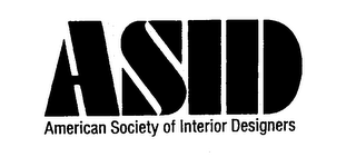 ASID AMERICAN SOCIETY OF INTERIOR DESIGNERS logo