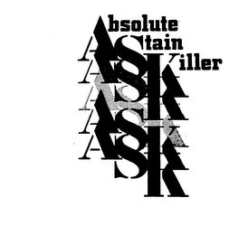 ASK ABSOLUTE STAIN KILLER logo