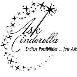 ASK CINDERELLA ENDLESS POSSIBILITIES ... JUST ASK logo