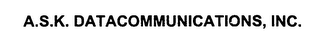 A.S.K. DATACOMMUNICATIONS, INC. logo