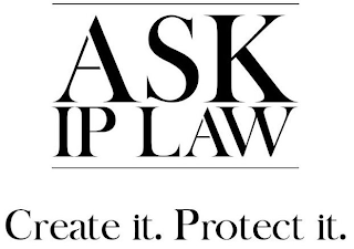 ASK IP LAW CREATE IT. PROTECT IT. logo