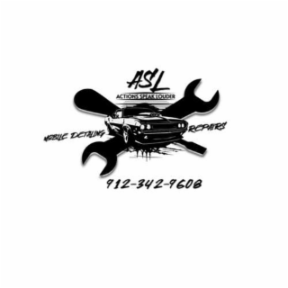 ASL ACTIONS SPEAK LOUDER MOBILE DETAILING REPAIRS 912-342-9608 logo