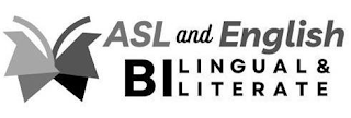 ASL AND ENGLISH BILINGUAL & BILITERATE logo