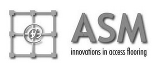 @ ASM INNOVATIONS IN ACCESS FLOORING logo