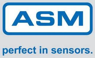 ASM PERFECT IN SENSORS. logo